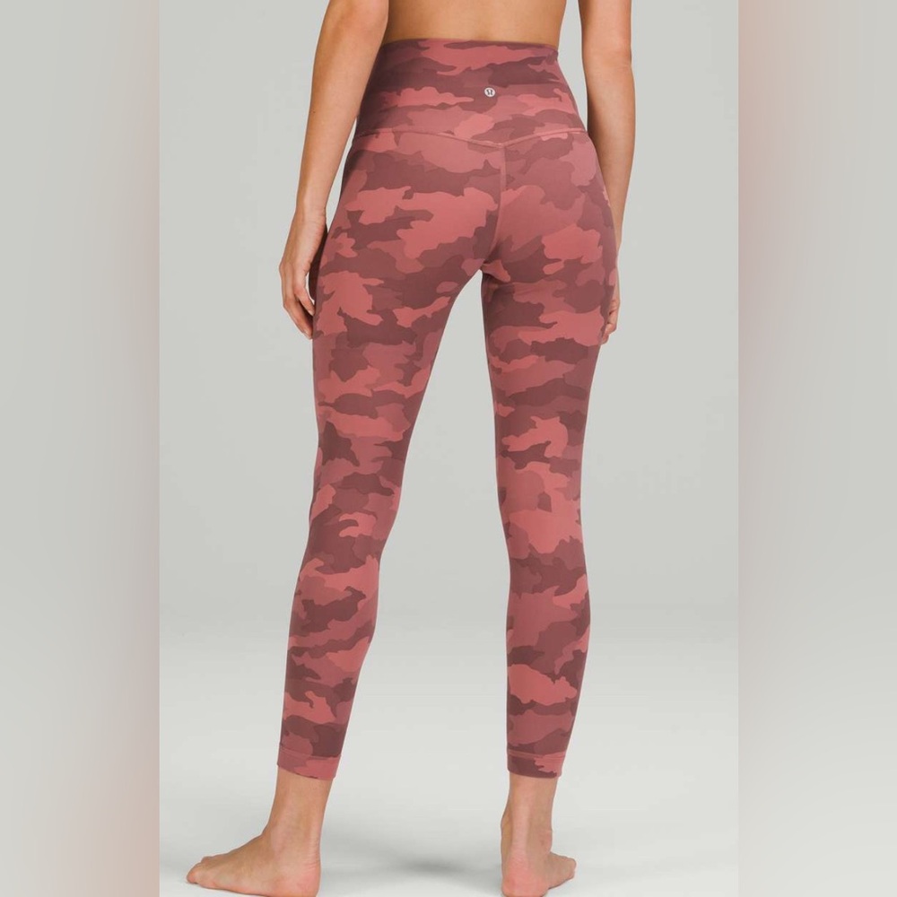 Lululemon Align High-Rise Pant 25" - Heritage 365 Camo Brier Rose Multi Size 0